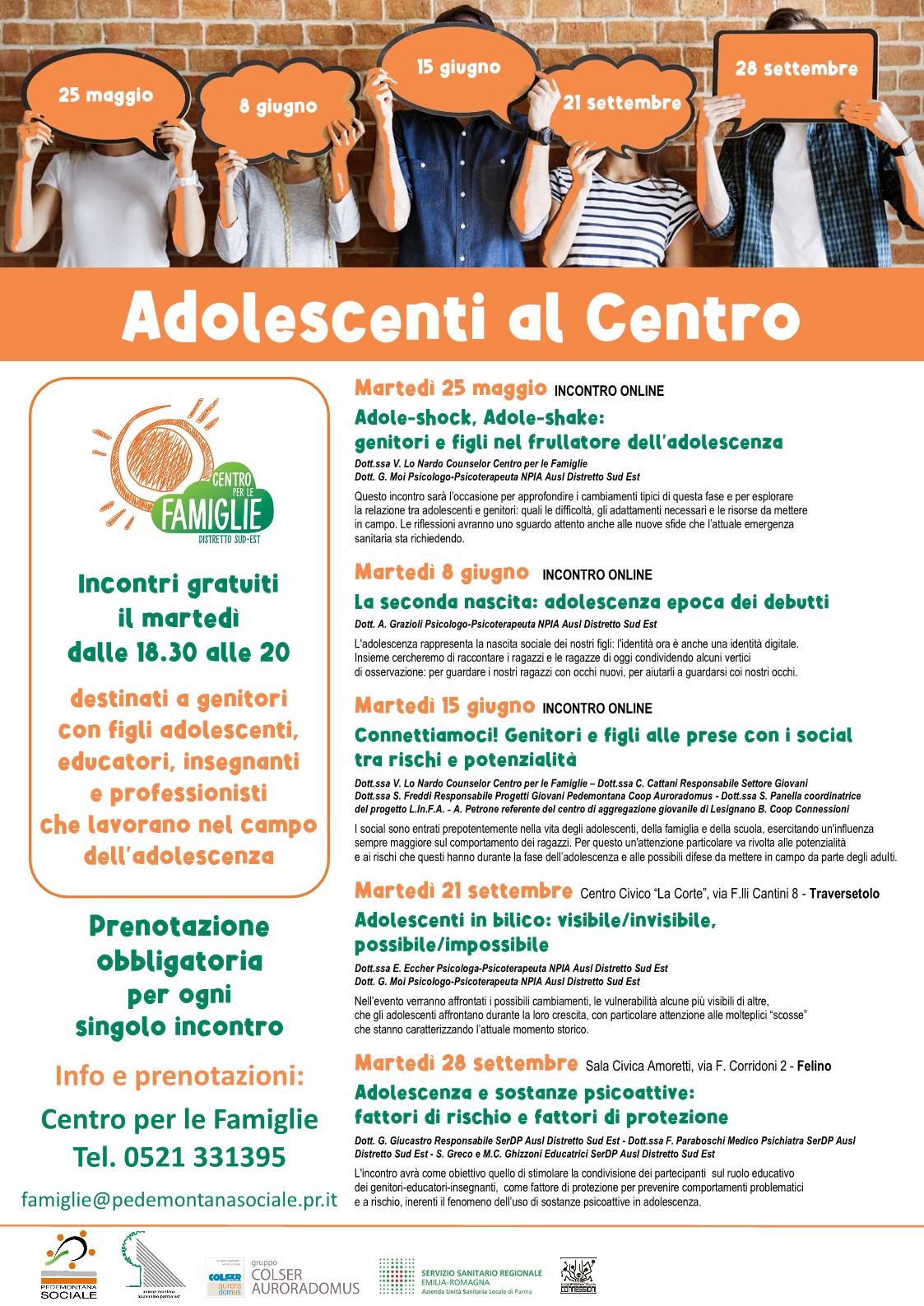 Adolescenti al Centro - Locandina