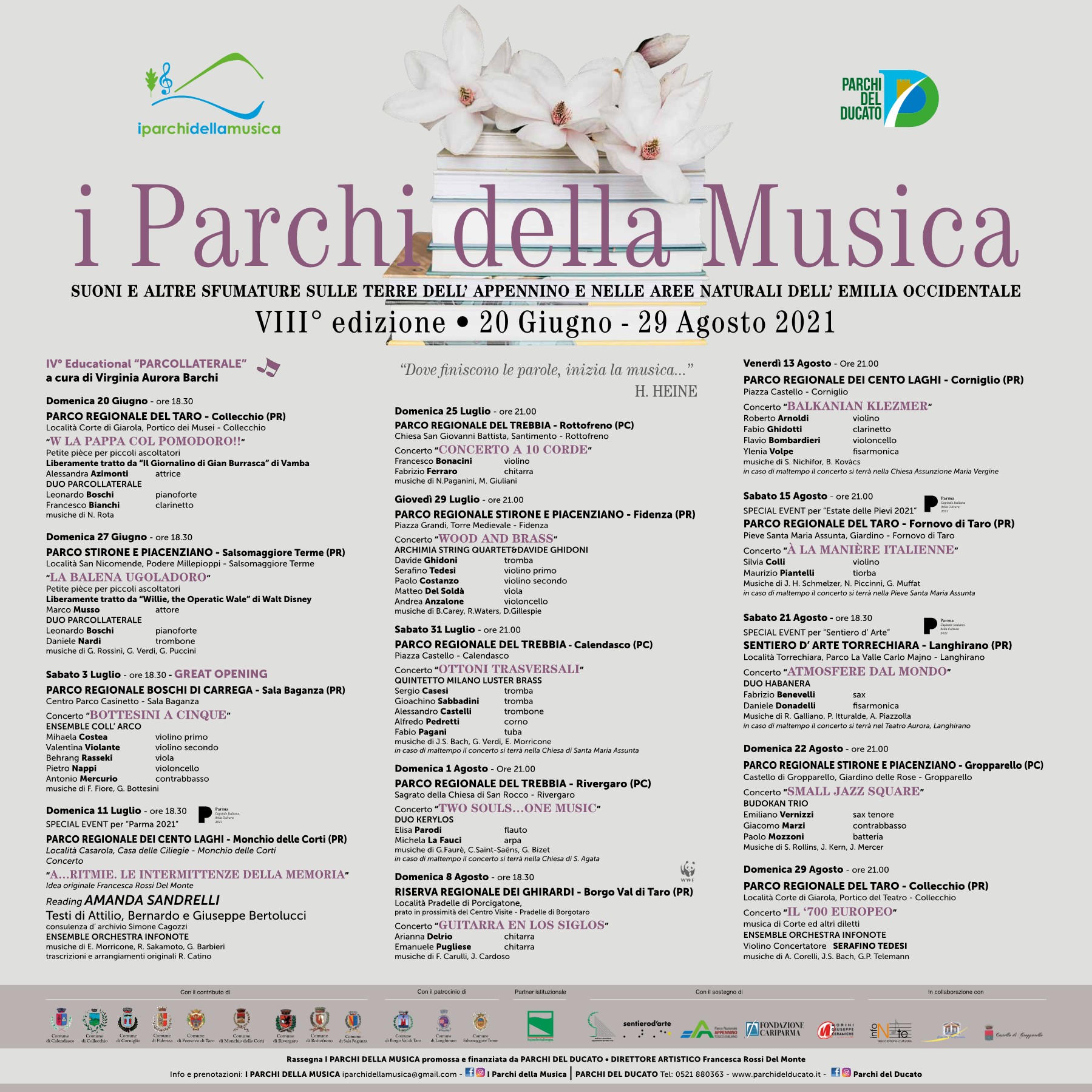 I Parchi della musica 2021