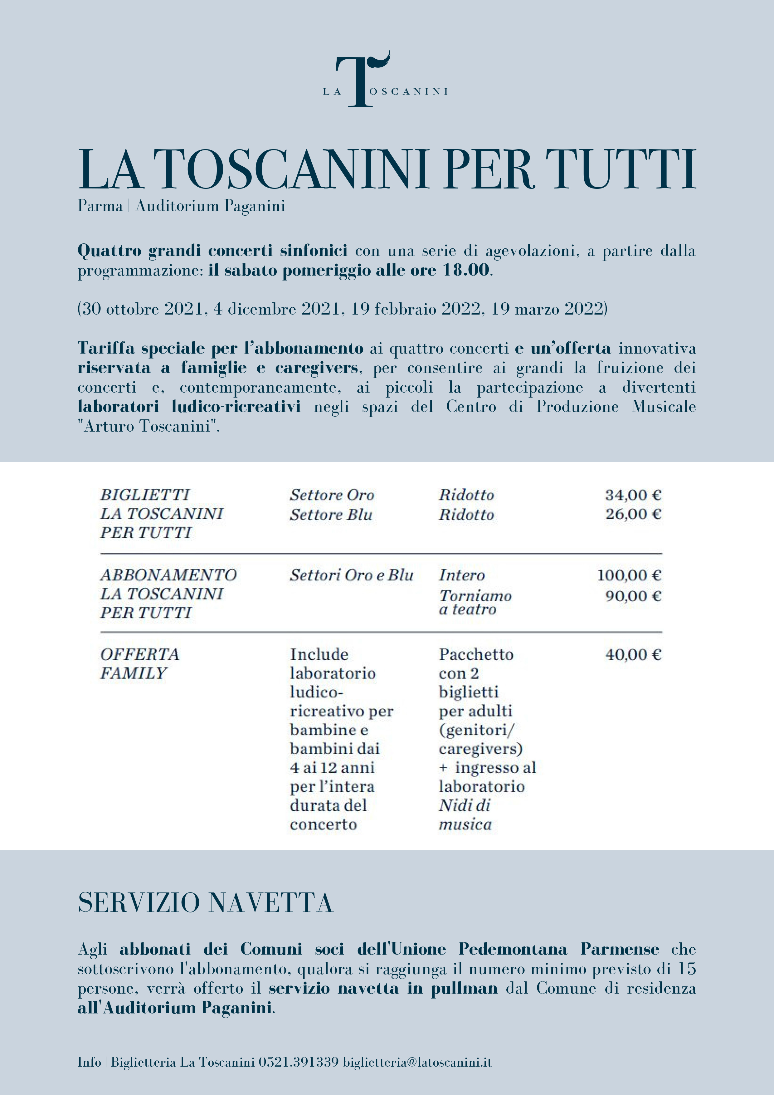 La Toscanini per tutti
