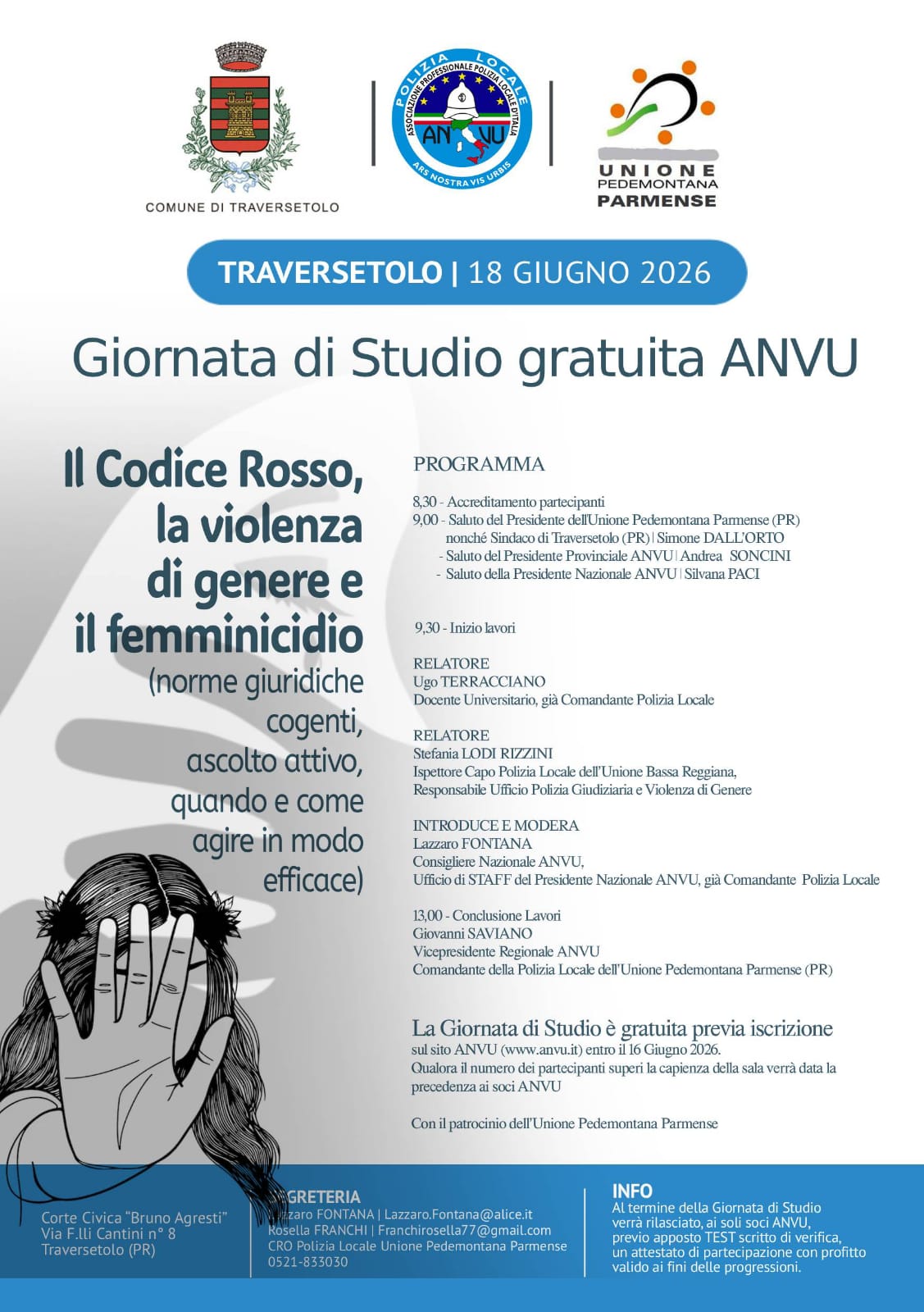 Codice Rosso - Volantino ANVU