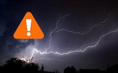 Allerta meteo arancione per forti temporali